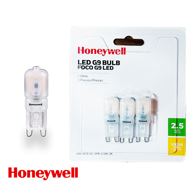 ****Honeywell 3pk LED Bulb G9 2.5W 3000K
