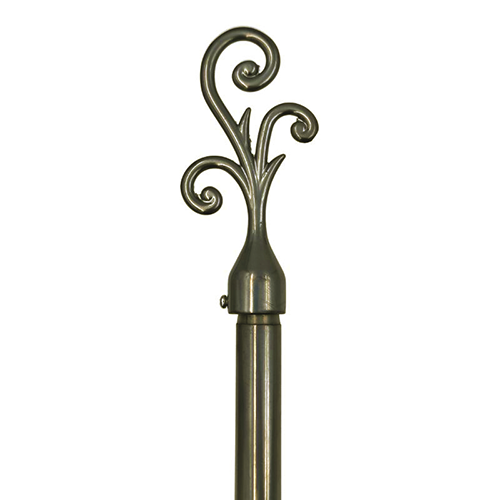 Classy Homes Curtain Rod 48-84 In., Silver - Plated