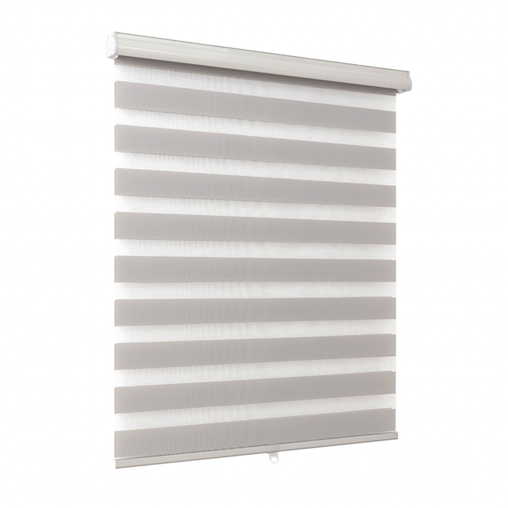 Classy Homes Zebra Roller Blind 52x50 In., Grey