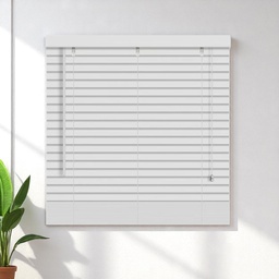 [KC202052331WH] ****Kenneth Cole Paulownia Wood Venetian Blinds 42"x90.5" (107x230Cm), White