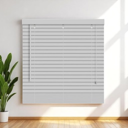 [KC202052329GY] ****Kenneth Cole Paulownia Wood Venetian Blinds 30"x90.5" (76x230), Grey