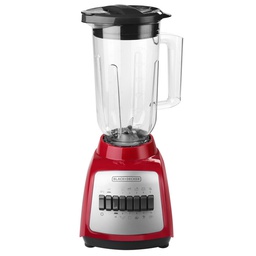 [BLBD210PR / BL0877-1RDLA] Black &amp; Decker Blender 10 Speed Plastic Jar, Red