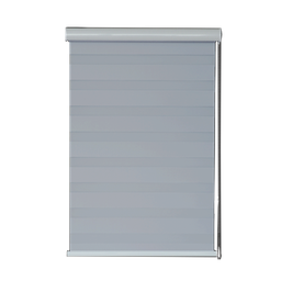 [KC202052322GY] Kenneth Cole Luxury Zebra Blinds 29 x 90 In. (Blackout), Grey