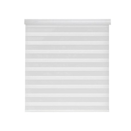 [722-97X127WHITE CHZRB28547] Classy Homes Zebra Roller Blind 38x50 In., White