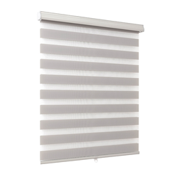 [722-97X127LTGREY CHZRB28549] Classy Homes Zebra Roller Blind 38x50 In., Grey