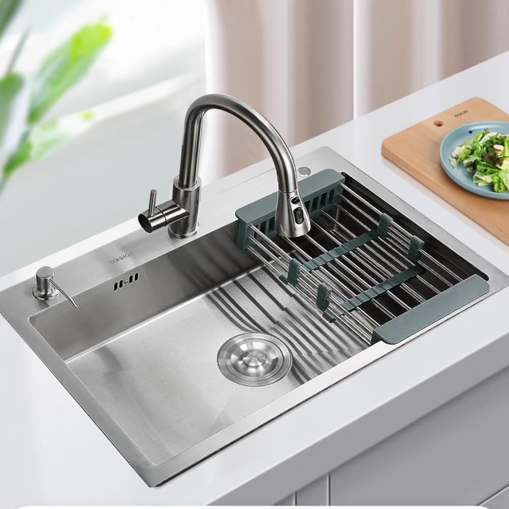 Royal Homes Top-mount Kitchen Sink 23.6 x 17.7 x 8.4 In.