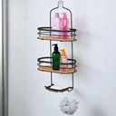 Royal Homes Shower Caddy Bamboo, Black