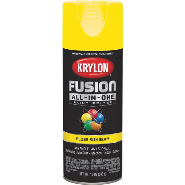 ****Krylon Fusion All-In-One Gloss Spray Paint &amp; Primer, Sunbeam