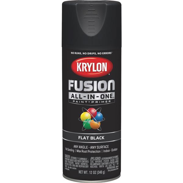 ****Krylon Fusion All-In-One Flat Spray Paint &amp; Primer, Black
