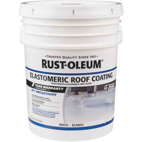 Rust-Oleum 710 10-Year Elastomeric Roof Coating 5 Gal., White