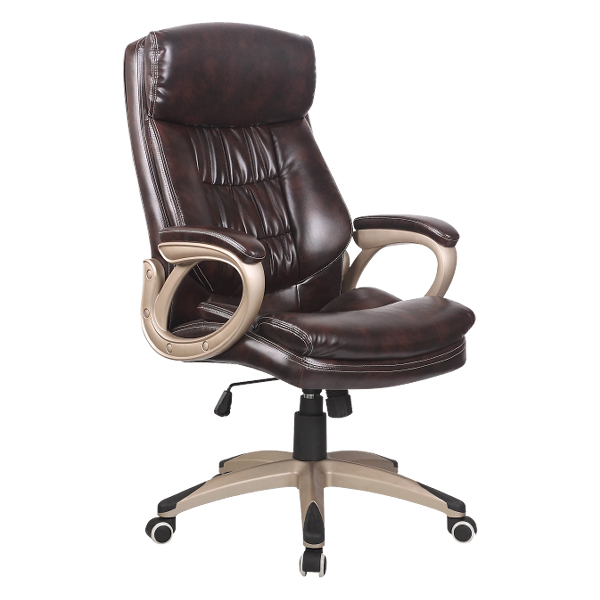 Mobel Luxury Executive High Back Office Chair, Mahogany (Weight Limit 220lb)