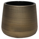 Royal Homes Flowerpot 11 In., Gold/ Silver/ Copper