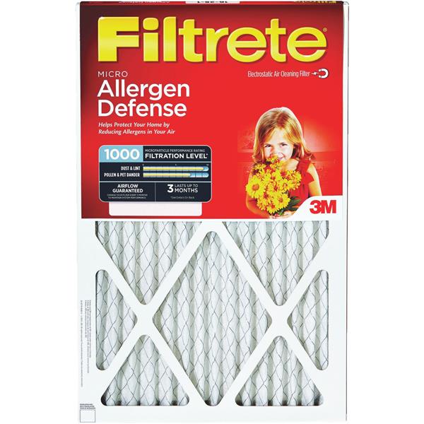 ****3M Filtrete 16 In. x 25 In. x 1 In. Allergen Defense 1000/1085 MPR Furnace Filter