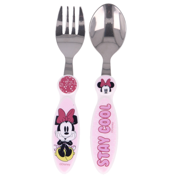 ****Disney Kids 2-pc Cutlery Set Metallic - Minnie