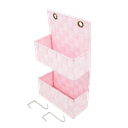 ****Farberware 2 Tier Hanging Bins 8.3 x 3.5 x 14.6in, Pink