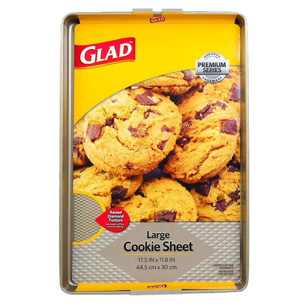 Glad Premium Cookie Sheet Large 17.5 x 11.8 x 1 In., Gold