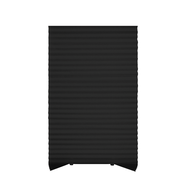 ****Kenneth Cole Temporary Pleated Blinds, Black/72x90''