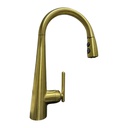 Pfister Lita 1-Handle Pull-Down Kitchen Faucet With Soap Dispenser, Brushed Gold