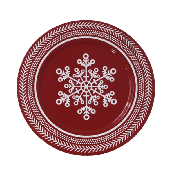 ^Miro Christmas Charger 33x33x1.8cm, Red