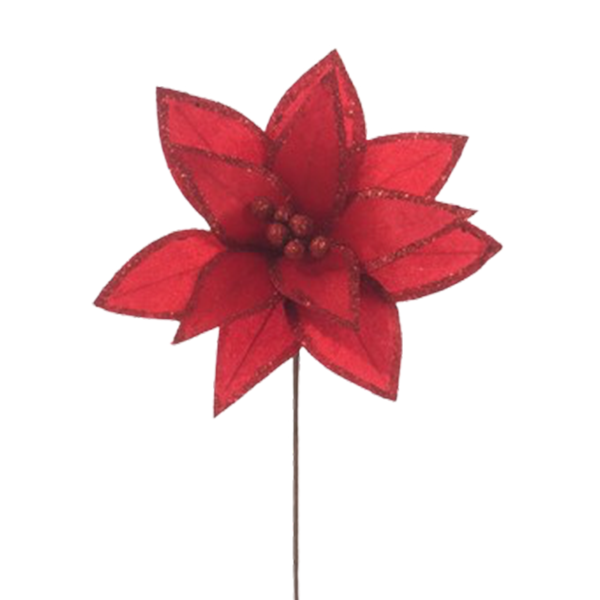 ****Miro Christmas Poinsettia 12P 40cm, Red