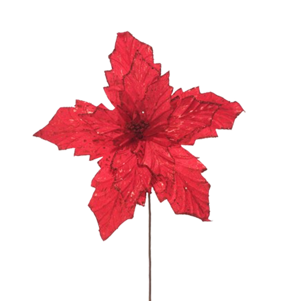 ****Miro Christmas Poinsettia 11P 41cm, Red