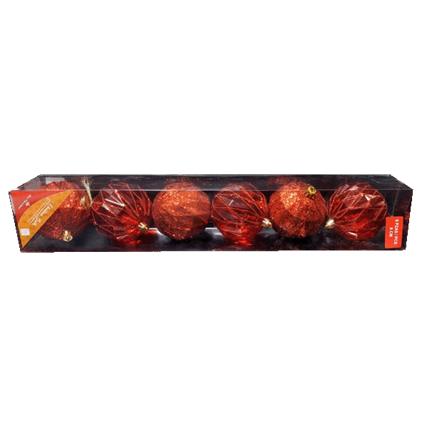 Miro Christmas Balls 8cm (6-pc Set)