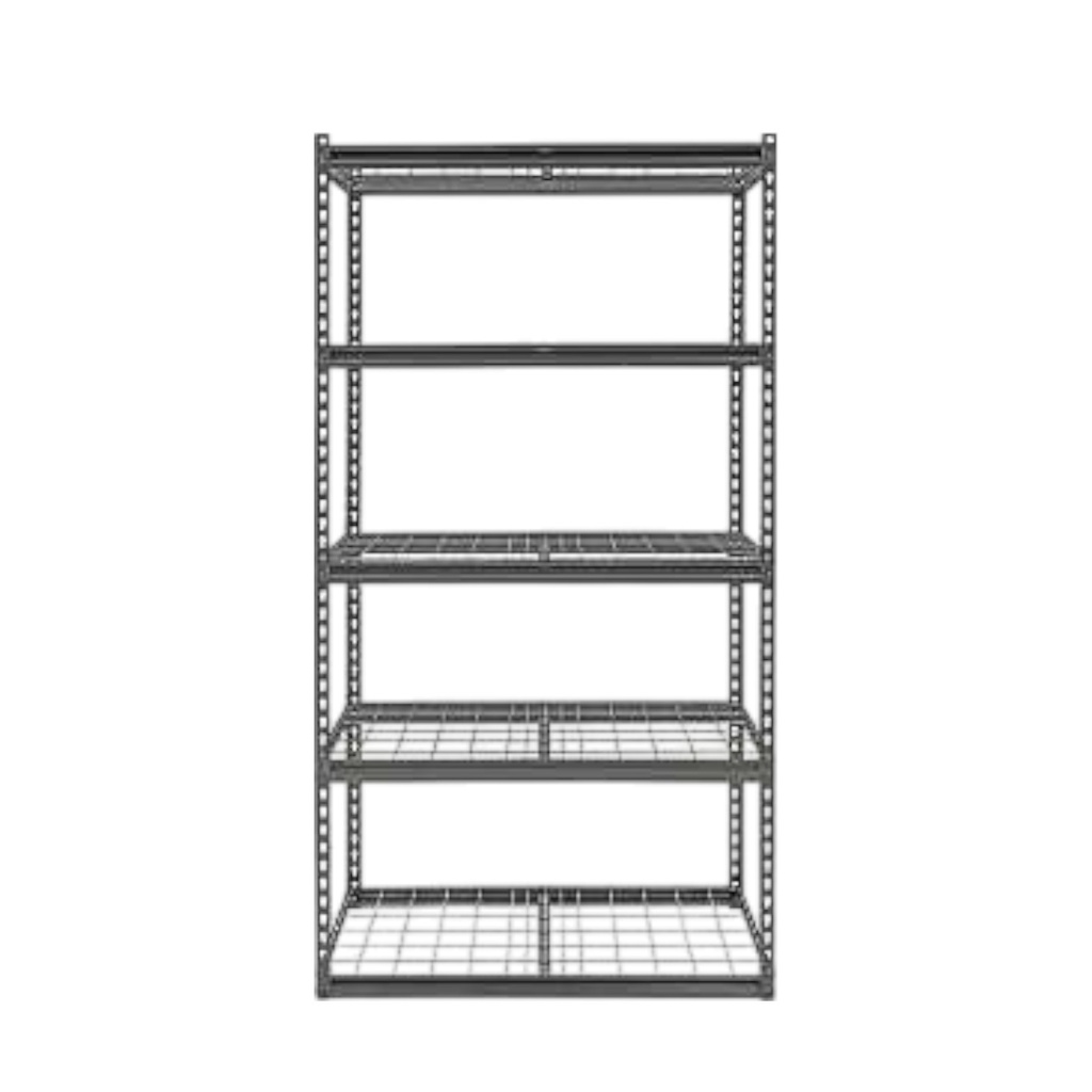 ProSource 5-Tier Boltless Shelving Unit with Wire Decking, 5000 lb