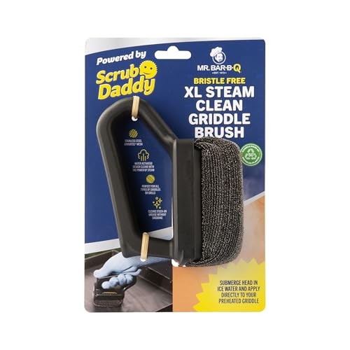 Mr. Bar-B-Q XL Bristle Free Steam Clean Griddle Brush Powered by Scrub Daddy