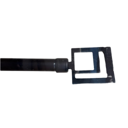 [HHHD-CTRD-01066 (RH120-120B) CHCR28644] Classy Homes Curtain Rod 66-120 in Single Black 16/19