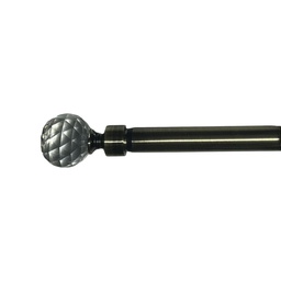 [HHHD-CTRD-01079 (RH196-48SN) CHCR29998] ****Classy Homes Curtain Rod 28-48 in Single Sarding Nickel 16/19
