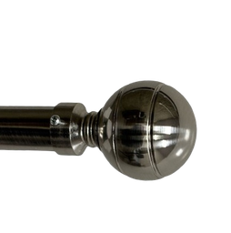 [HHHD-CTRD-01124 (RH100-48S-P) CHCR30043] Classy Homes Curtain Rod 28-48 in Double Silver 25/28