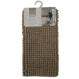 [EB2024061311] Elle Home Microfiber Bath Mat, Beige