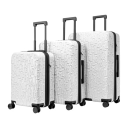 [ELLUGSETOPWFWH - 24In.] ****Elle Wayfarer Composite Luggage with Double Spinner Wheels 24In., White