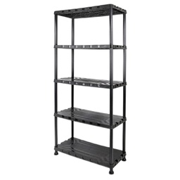 [320402#] Tactix 5-Tier Plastic Shelving Unit