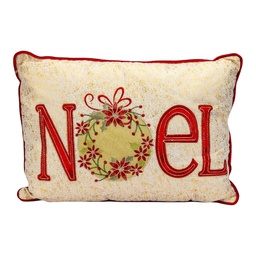 [831-TQ01-2510] ^Miro Holiday Throw Pillow Noel 50cm Beige/ Red/ Green