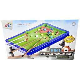 [CDTY-SPOR-01078 / DMMKR432998] Duramade 6 in 1 Multi-Function Billiards Game Table