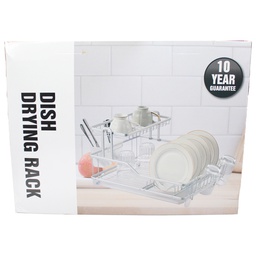 [RH02-353/ZY-132 / HHKC-RACK-01002] Royal Homes Dish Rack Stainless Steel/ Plastic 18x13.75x10.5 In.