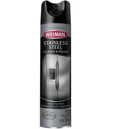[02A] Weiman Stainless Steel Aerosol Cleaner &amp; Polish 12 Oz