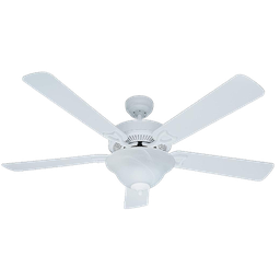 [21917] Hunter Revolutions 52In. Classic Deluxe Ceiling Fan with Light, White