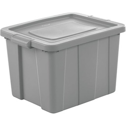 [16786A06] ^Sterilite Tuff1 18 Gal Tote with Handles 18 x 15.25 x 23.9 In., Cement