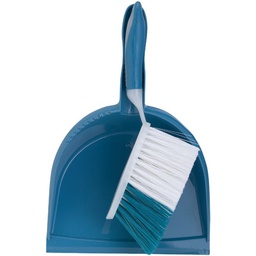 [615269] ****Do it Best Plastic Dust Pan &amp; Brush Set, Blue