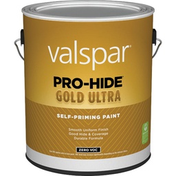 [028.0063002.007] Valspar Pro-Hide Gold Ultra Zero VOC Latex Satin Interior Wall Paint, Pastel Base, 1 Gal.