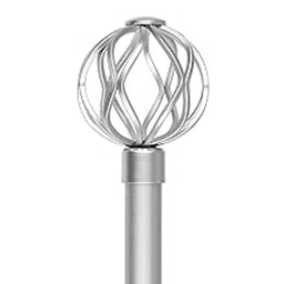 [722-MB2001-2848CHSIL-P CHCR28523 / 1434286] ****Classy Homes Curtain Rod 28-48 In., Champagne Silver - Painted