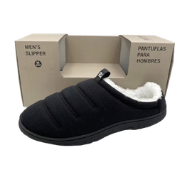 [KCSC0422-BK-S] ****Kenneth Cole Men Mule Slipper Black, Small