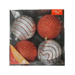 [831-239-2427G] ****Miro Christmas Balls 10cm (4-pc Set)